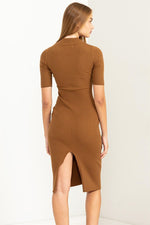 BETSY dress (Pale Brown)