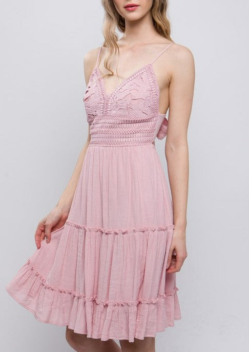 CARSON dress (Pink Stone)