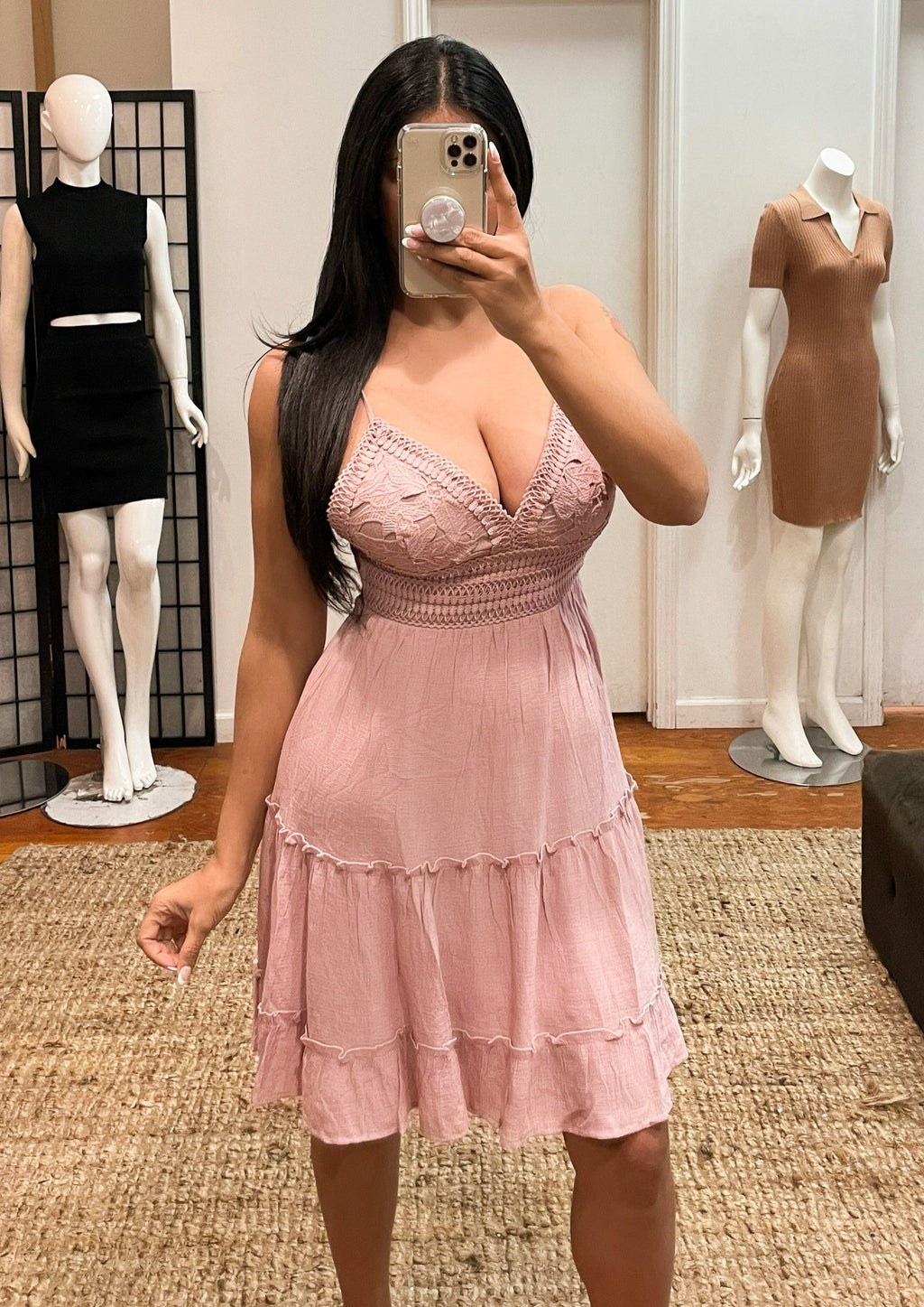 CARSON dress (Pink Stone)