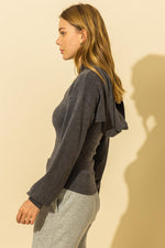 JUDY top (Charcoal)