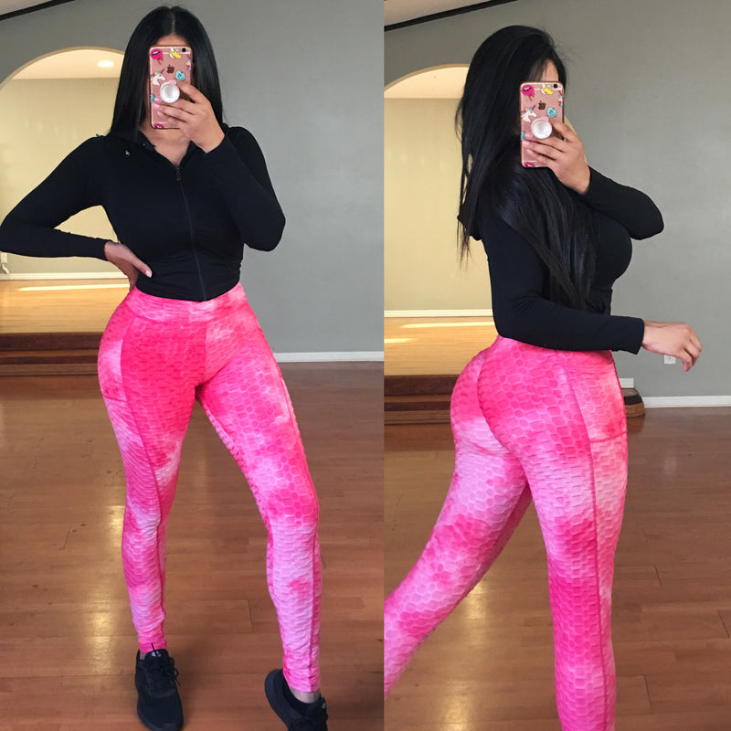 Becky Leggings with Pockets - Coral