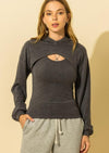JUDY top (Charcoal)